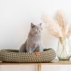 Sunny Basket kattenmand ovaal avocado donkergroen