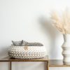 Sunny Basket two tone kattenmand wit creme en zand