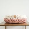 Sunny Basket two tone kattenmand wit creme en blush roze