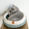 Sunny Basket two tone kattenmand wit creme en grijsgroen