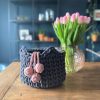 Sunny Baskets speelgoedmand charcoal antraciet