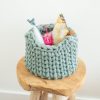 Sunny Baskets speelgoedmand grijsblauw