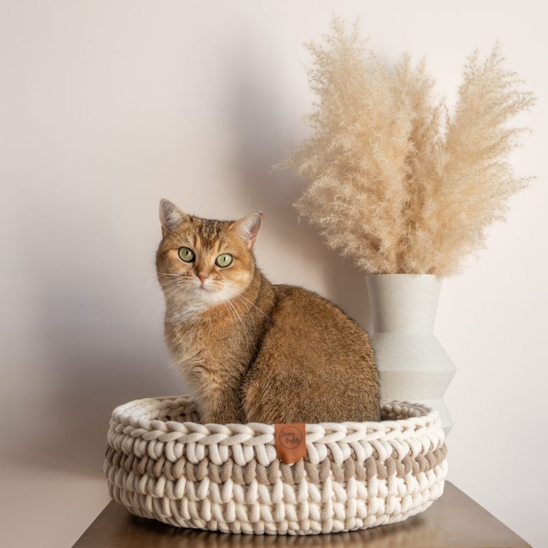 Sunny Basket stripe kattenmand