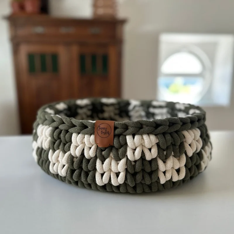 Sunny Basket checkered kattenmand