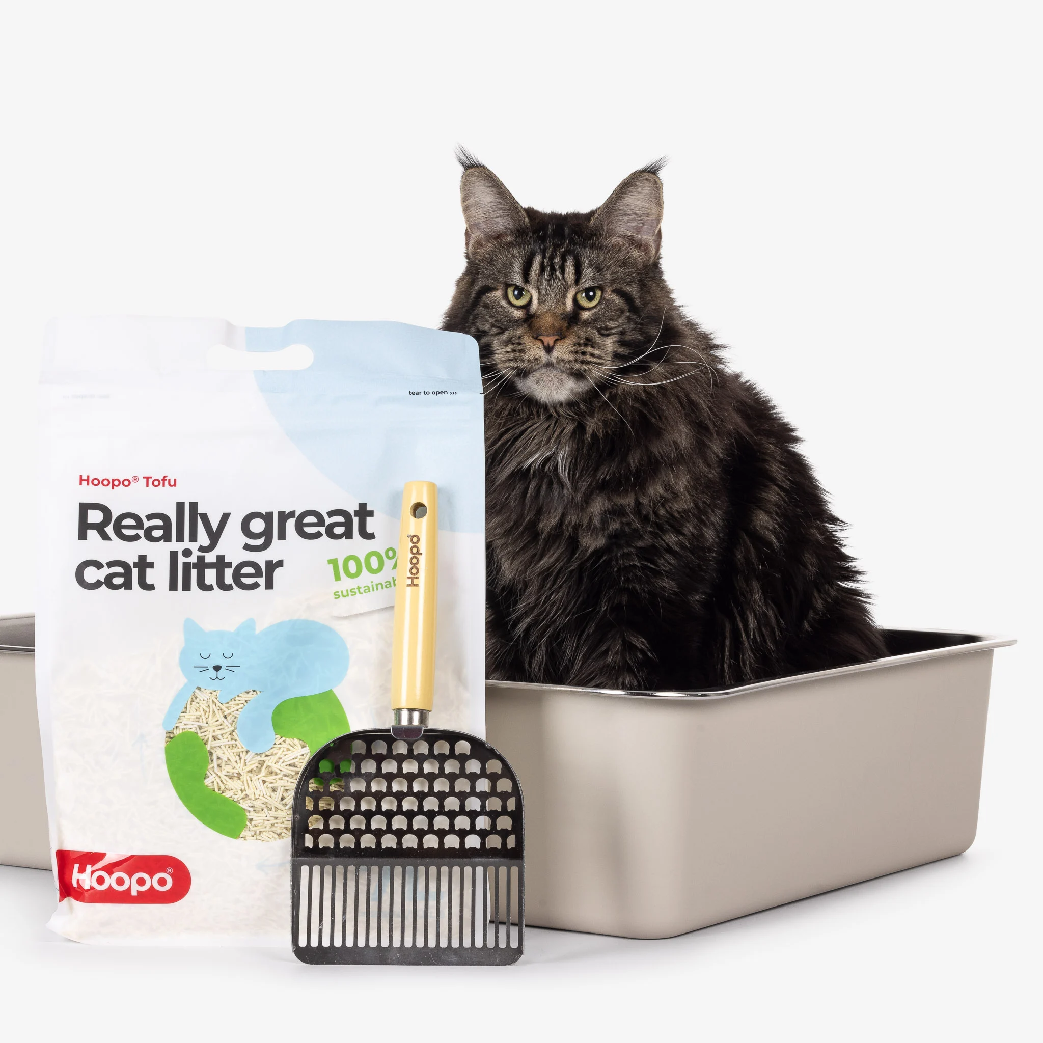Hoopo® Pool kattenbak - Afbeelding 4